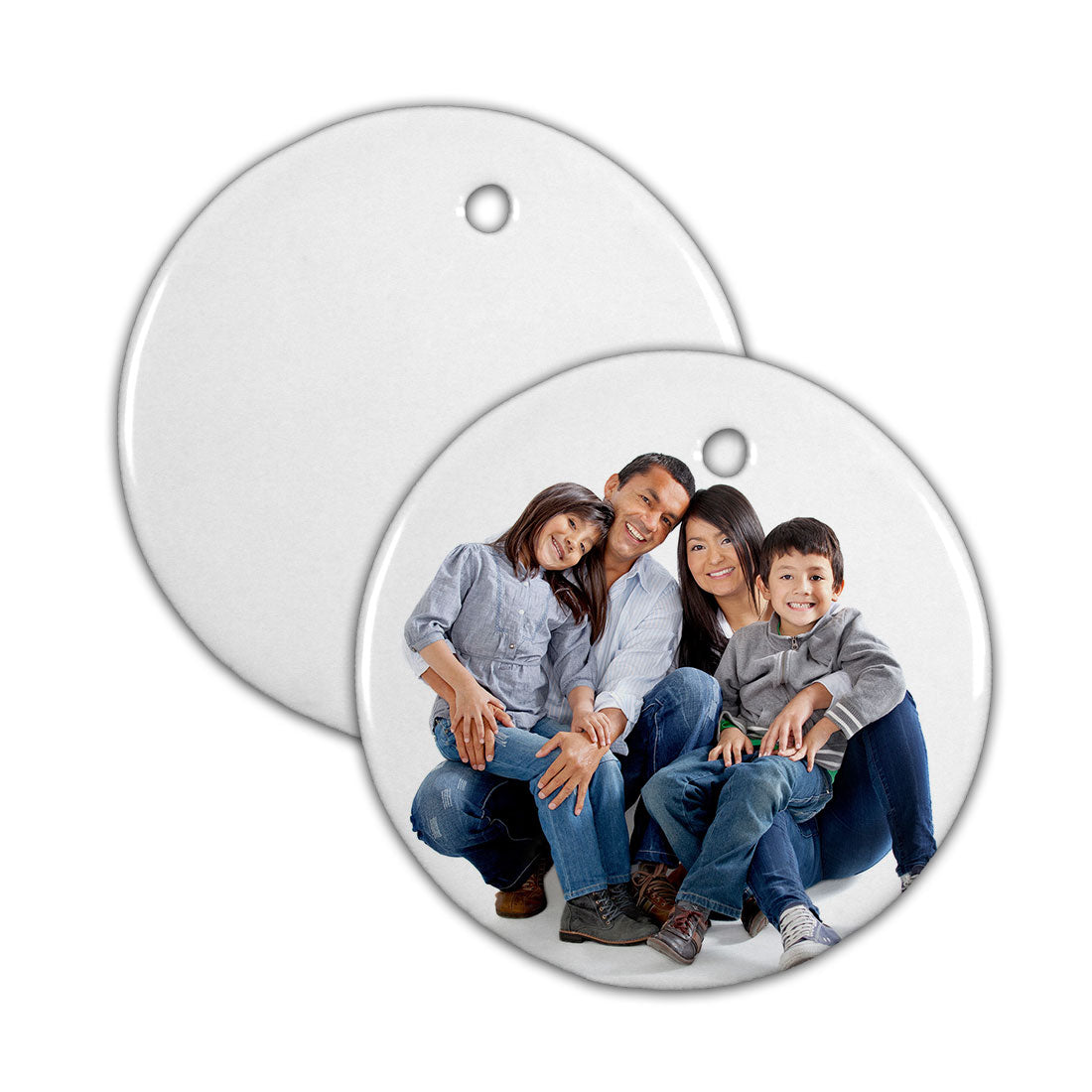 Pearl Coating™ Sublimation Ceramic Ornaments - Pack of 25 - Joto Imaging Supplies Canada